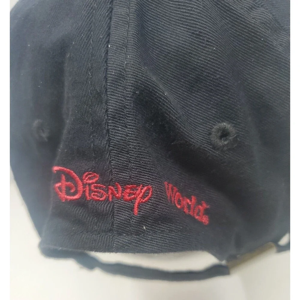 Walt Disney Work Black Mickey Mouse Strap Back Hat Adjustable